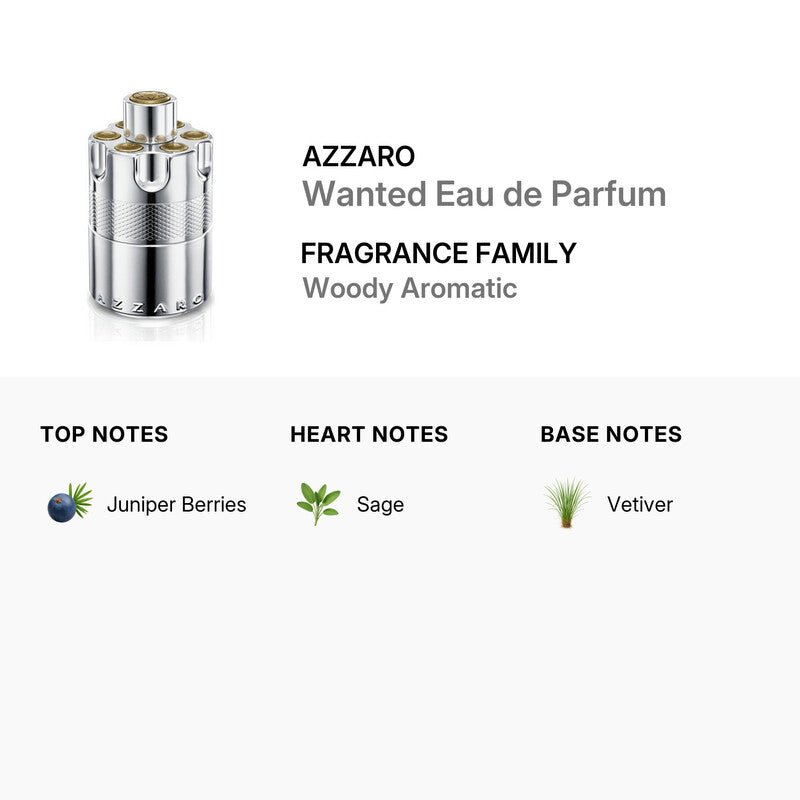 Azzaro Wanted Eau de Parfum EDP 3.4 oz | Item No. 3614273903172 - Elovaan